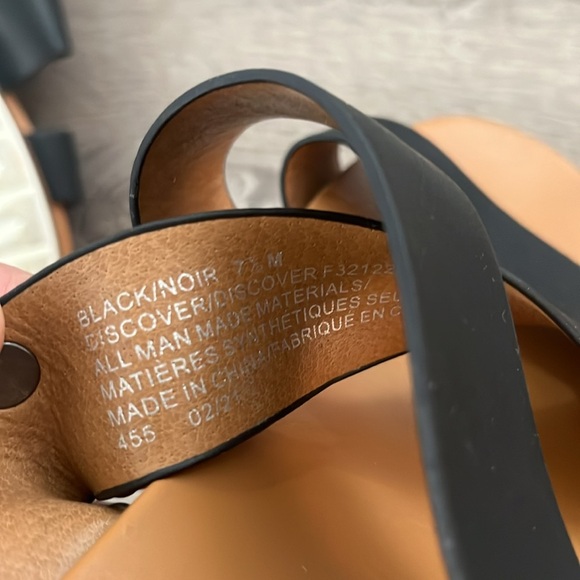 White mountain black sandals size 7.5 - Picture 2 of 4